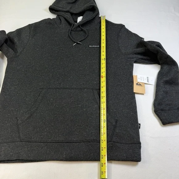 Quiksilver Keller Pullover Hoody Classic Black Heather Size L New Surfer Beach - Picture 8 of 12